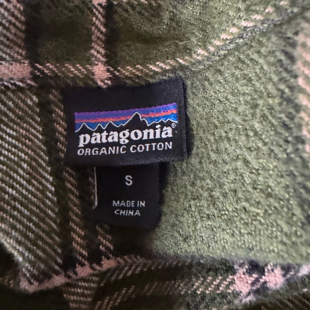 Womens Patagonia Organic Cotton Flannel Shirt Size S EUC - Picture 6 of 7